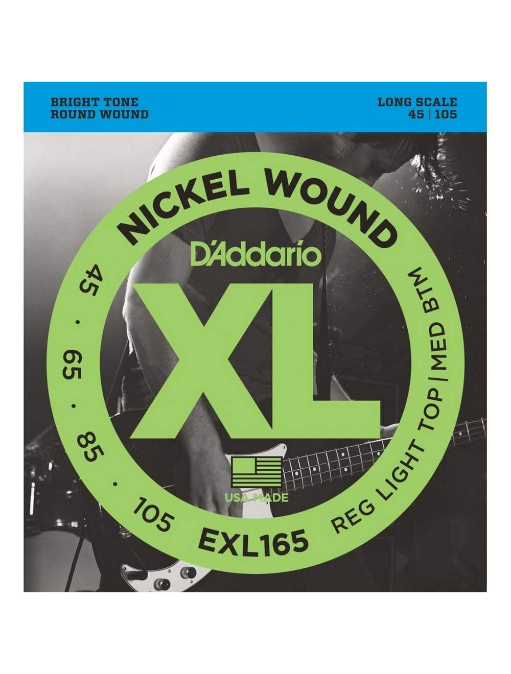 D Addario EXL165 Nickel Wound 45 105 Bass. Long Scale